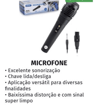 MICROFONE COM FIO